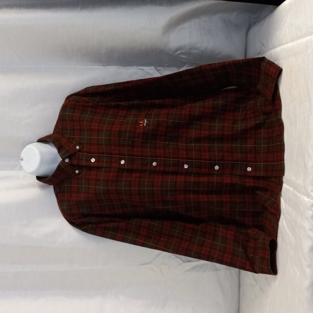 IVY CREW MENS FALL COLORED PLAID BUTTON DOWN SIZE L